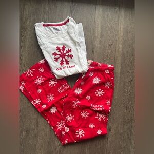 Hatley Red Snowflake Pajamas